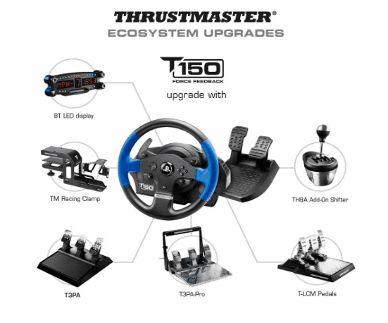 thrustmaster t150 control panel